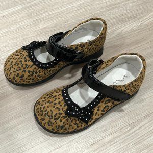 NINA Leopard Print Mary Jane Shoes - Size 8 Toddler Girl